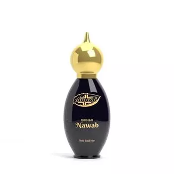 Girnar Nawab Attar 9 мл | Безалкогольные концентрированные духи премиум-класса | Свежий, мшистый, теплый пряный, мускусный, удовый и ванильный аромат