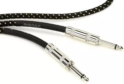 Гитарный кабель Hosa SS 3GT-18C4 5,4 м черный/золотой