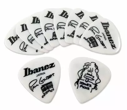 Гитарный медиатор IBANEZ Paul Gilbert Pick x 10 шт. 1000PG-WH