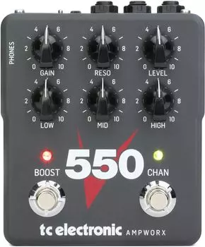 Гитарный предусилитель TC Electronic TC Ampworx Technology 2ch Design Independent Boost Celestion Official IR Headphone Out High Gain Model V550 PREAMP