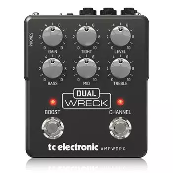 Гитарный предусилитель TC Electronic TC Ampworx Technology 2ch Design Independent Boost Celestion Official IR Headphone Out High Gain Model DUAL WRECK PREAMP
