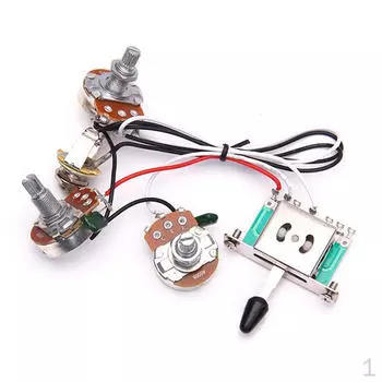 Гитарный жгут проводов 1V2T 1Jack Switch для