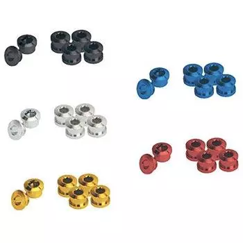 Giza Chainring Fixing Bolt Single Set of 5 Silver (YCK00401)