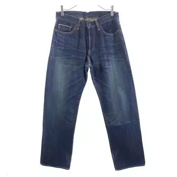 glamb Red ears Straight denim pants 1 Indigo Button fly jeans Men s Used