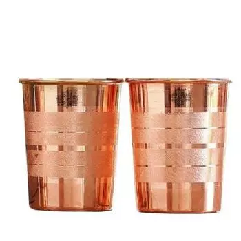 Glass – 275 ML, Elegant Drinkware for Water, Ayurvedic Benefits, and Daily Use, Perfect for Home, Office, and Gifting, Set of 2