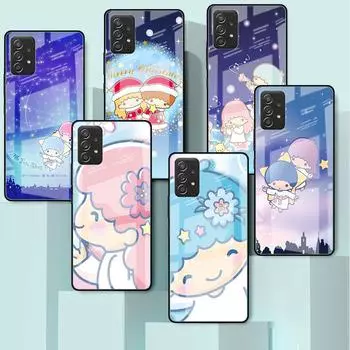 Стеклянный чехол для Samsung Galaxy A52 A71 A50 A51 A70 A21s A31 A72 A10 A12 A30 A22 5G чехол для телефона LittleTwinStars милый Samsung A41