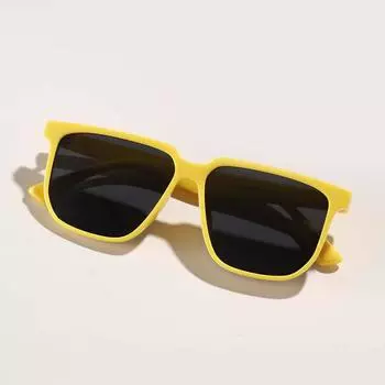 Glasses 95149 Large Frame Large Square Tortoiseshell Frame Trendy Sunglasses Women, Sunglasses Men темно-зеленого