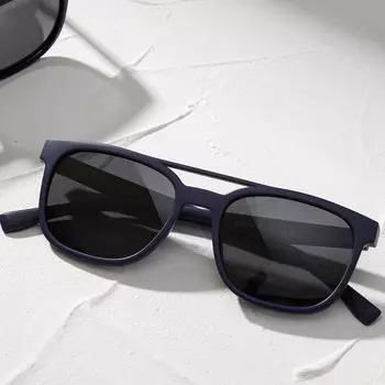Glasses Tr9116 Polarized Large Frame Double Beam Round Retro Sunglasses Women, Sunglasses Men