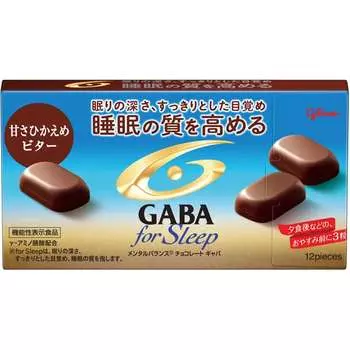 Glico Mental Balance Chocolate GABA Force Leap Lower Sweetness Bitter 47 гШоколад с GABA, который улучшает качество сна. 1