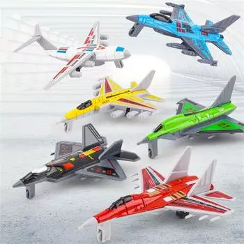 Gliding Aircraft Toys Simulation Fighter Jet Model Airplane Model Toy Airliner Ornament Random color