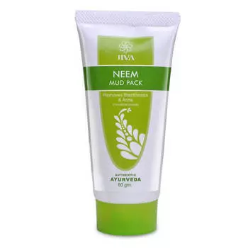 Глина для лица: от прыщей и угревой сыпи (50 г), Neem Mud Pack, Jiva 7.0625