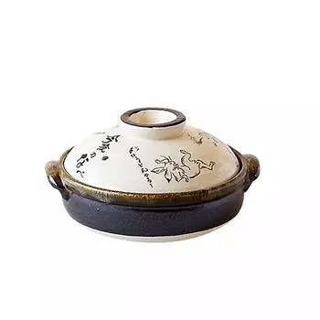 Глиняный горшок Saji Pottery Banko Ware 6 Choju Giga, сделано в Японии, белый, 900 мл, нет. 24-801 белый