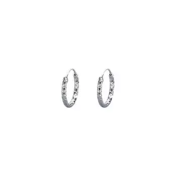 Glitter Gypsy Ear Buckle Niche Design Cold Wind Circle Earrings Internet Celebrity Douyin Live Drainage Earrings