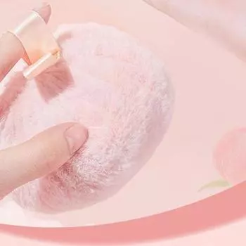 Glitter High Light Powder Puff Three-dimensional Cosmetic Puff Cosmetics Finger Puff Neck 1pc
