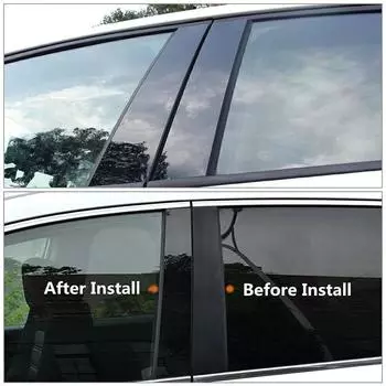 Glossy Black Car Door Window Column BC Pillar Post Trim Sticker Cover for BMW X5 E83 2004-2010 F25 2011-2017 G01 2018- 2011-2017