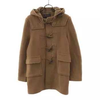 Gloverall British wool blend Duffel coat 9YEARS 52.8 s Camel Back check Kid s Used