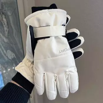 Gloves for Men and Women with Touch Screen, Winter Outdoor Mountaineering and Cycling, Warm and Velvet Thickened, Windproof, Coldproof and Waterproof One size