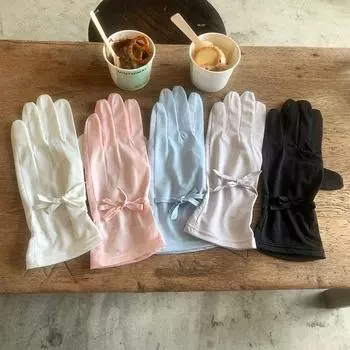 Gloves Sunscreen Ice Silk Gloves Two Fingers Gloves Summer Sunscreen Gloves Riding серый