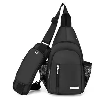 Glow Men s Chest Bag Large Capacity Casual Phone Pouch Cycling Shoulder Bag Casual Wear