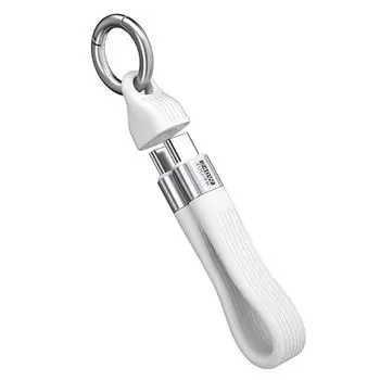 GLOWZEN usb c кабель короткий тип c 13 см 240 Вт быстрая зарядка 40 Гбит/с передача данных 8K Удобно носить с собой С кольцом для ключей разъем крышка белый