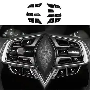 Глянцевые черные накладки на рамку кнопок рулевого колеса для Honda Accord 2018-2021
