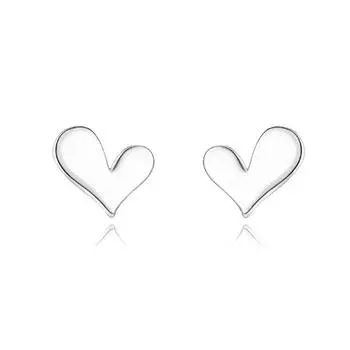 Глянцевые серьги Love, маленькие, темпераментные, студенческие, простые серьги, тренд