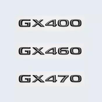 Глянцевый черный 3D ABS буквы номер GX400 GX460 GX470 эмблема для багажника автомобиля Lexus логотип наклейка аксессуары для значков glossy black