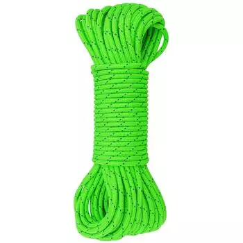 GM CLIMBING сертифицировано CE UIAA, двойная структура лезвия, 6 мм, шнур для аксессуаров, полиэстеровый, флуоресцентный зеленый, 30,5 м