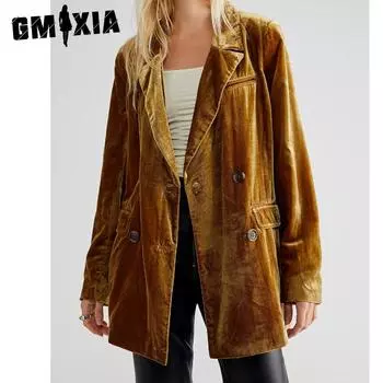 GMXIA Canary Jacket Split Suit Jacket Женские верхние куртки и пальто S чёрный