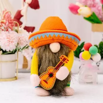 Gnome Eyecatching Polyester Decorations For Exciting Carnival And Festival Events Festival Guitar Plush