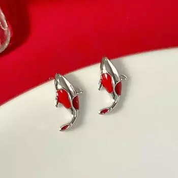 Go Ashore Koi Серьги Ожерелье для женщин, летних девушек, браслеты из красной веревки для нового стиля для подруги
