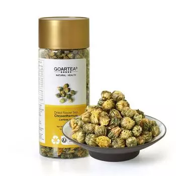 GOARTEA, 100 г, чай премиум-класса с фетальной хризантемой, чайный бутон, сушеные травы, в бутылках