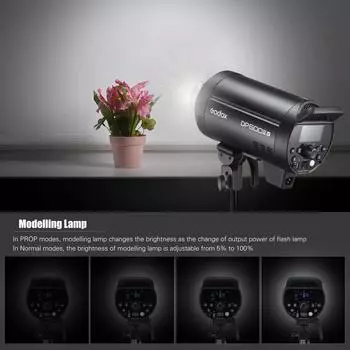 Godox DP600III-V Модернизированная студийная вспышка мощностью 600 Вт GN106 Встроенная стробоскопическая подсветка 5600+-200K 600W