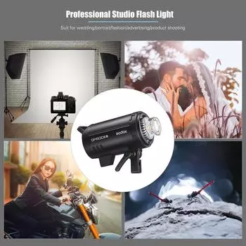 Godox DP600IIIV Модернизированная студийная вспышка мощностью 600 Вт GN106 5600+/200K Встроенный стробоскопический свет EU Plug