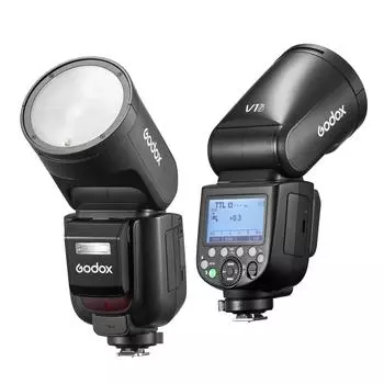 GODOX V1 PRO F 2.4G Беспроводная вспышка для камеры 1/8000 с HSS Время перезарядки 1,3 с с режимом вспышки M/TTL 10 US plug чёрный