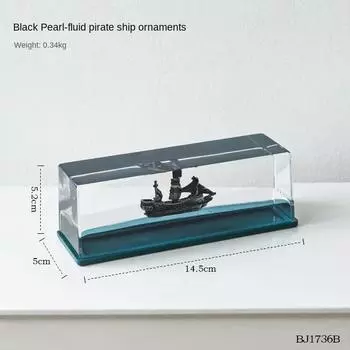 Going Merry Floating Ship Thousand Sunny Floating Boat Ship Fluid Liquid Cruise Ship Hourglass Fluid Drift Bottle Decoration