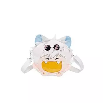 Gojo Anime Satoru Plush Backpack Single Shoulder Crossbody Bag Cartoon Gift 20*22*4cm