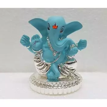 Gold and Silver Plated (Silver Light Blue) серебряный/синий