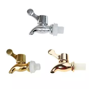 Golden Barrels Faucet with Smooth Rotation Control Decorative Gold Wine Bag Faucet Portable for & Home Parties