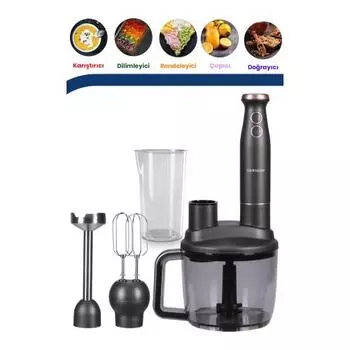 Goldmaster Bestrobot Anthracite 1500 Вт 5 в 1 кухонный комбайн с несколькими блендерами