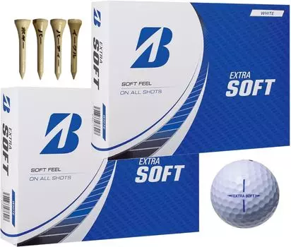 Golf ball EXTRA SOFT 2023 model with bonus (2 dozen_white)