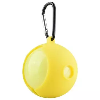 Golf Ball Protector Sleeve with Buckle Golf Ball Silicone Sleeve Golf Ball Case Black