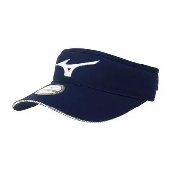 Golf Cap Lumbard Tour Visor Professional Worn Replica Hat E2MW2221 Deep Free Size [Mizuno] Navy/White