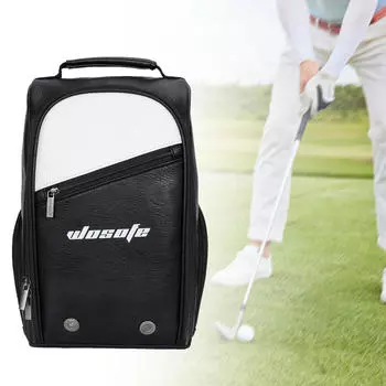 Golf Footwear Storage Bag with Zipper for Outdoor Activities чёрный