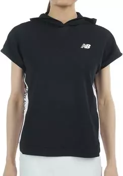 Golf French Sleeve Parka to the 3 [New Balance] Women s (Stretchy/Cool Touch) / 012-5164503 010_Black [LL]