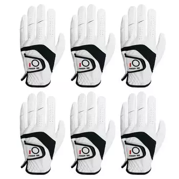 Golf gloves for set of combination of natural sheep leather and synthetic rain and sweat all weather golf directly managed by the quality guaranteed белый
