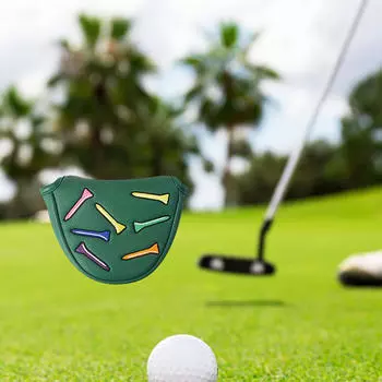 Golf Mallet Putter Cover for Most Club Wear Resistant Fashion Beginner Portable Comfortable Green L Shape
