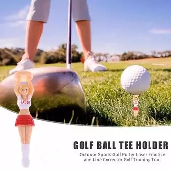 Golf Tee Golf Balls Standing Womens Lady Golf Tee Golf Ball Holder Cheerleaders Tee Golf Ball Tees 1