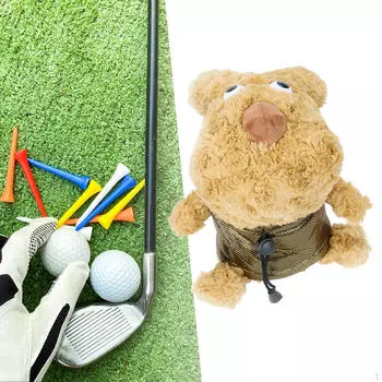 Golf Wood Driver Headcover Shaft Protector Training Supplies Funny Bear Shaped Universal UT