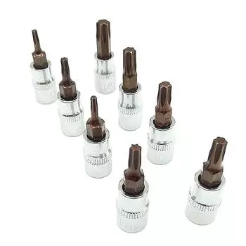 Головка с битой T15 Torx T20 T25 T27 T30 T40 T8 6,35 мм / 1/4 дюйма